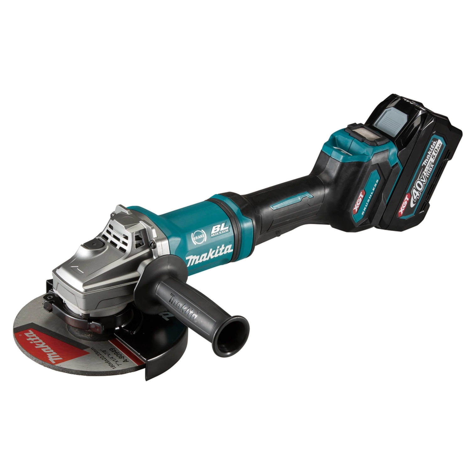 Makita GA037GT203 Meuleuse d'angle sans-fil - XGT 40V max Li-ion - 2 batteries 5,0 ah - 180 mm - Coffret-image