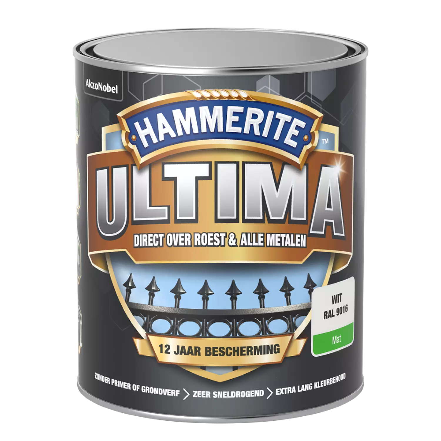Hammerite Ultima Mat - Verkeerswit - 0,75L-image