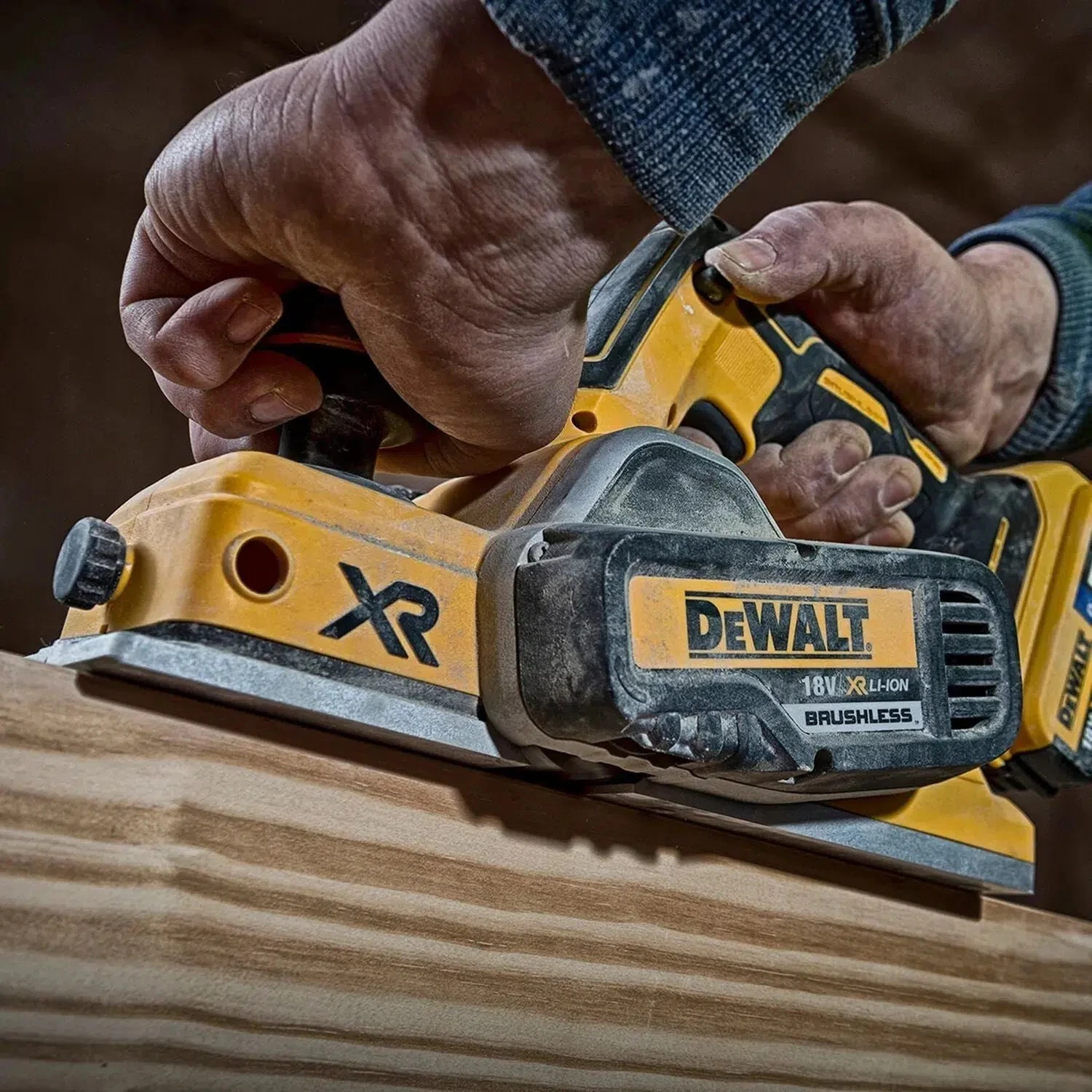 DeWALT DCP580NT Rabot sans fil 18V Li-Ion (machine seule) dans TSTAK - 82 mm - 2 mm - moteur brushless-image