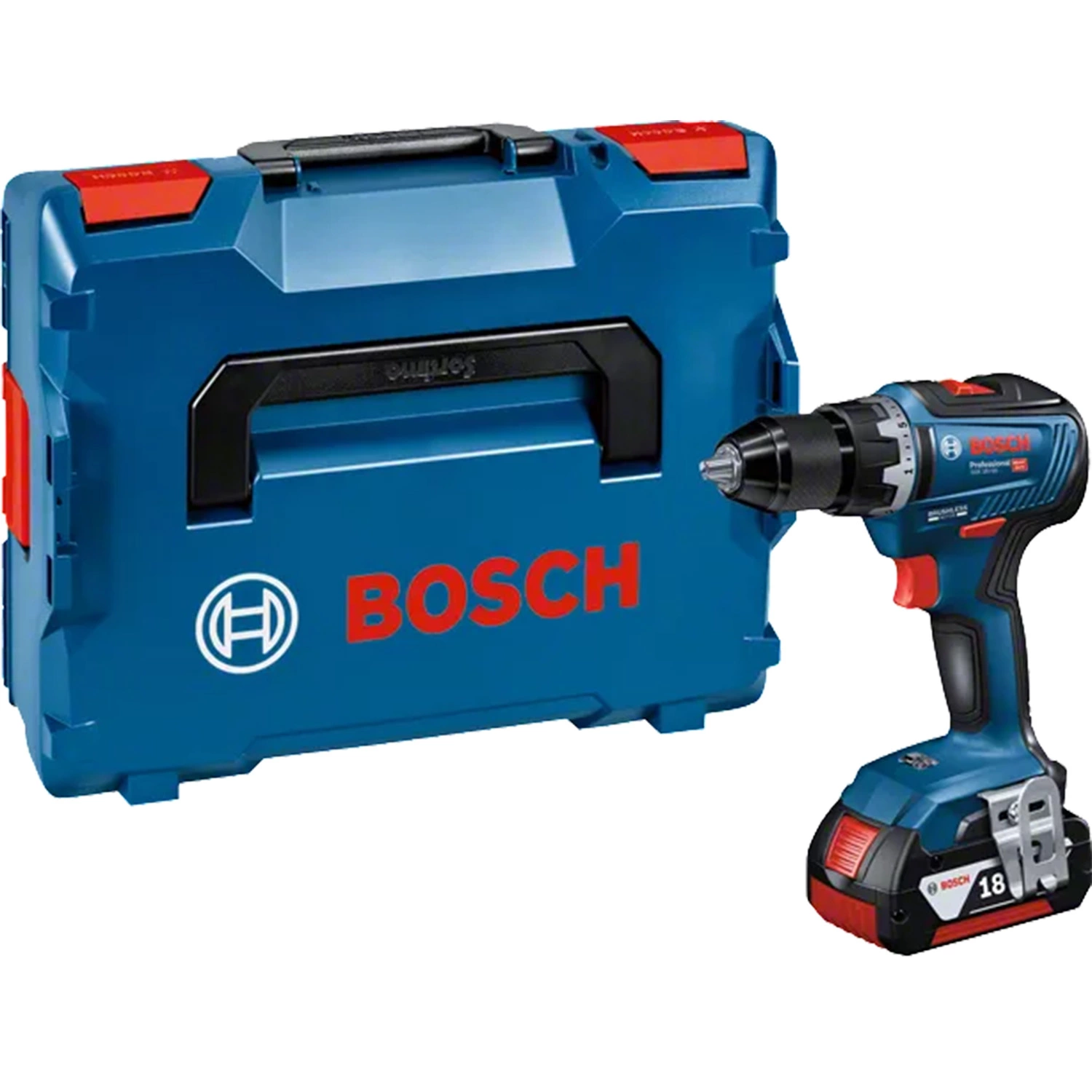 Bosch GSR 18V-55 18V Li-Ion accu schroefboormachine body  met GRATIS L-Case - 55Nm - koolborstelloos-image