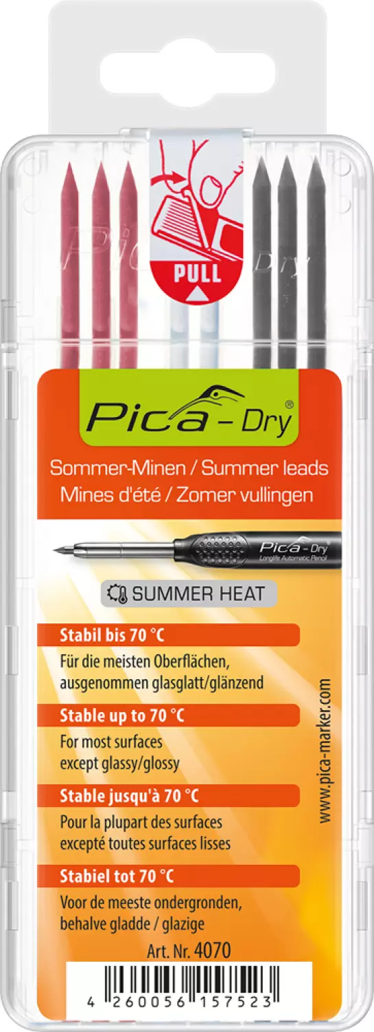 Pica-Dry 4070 Navullingen SUMMERHEAT - Rood - Wit - Grafiet-image