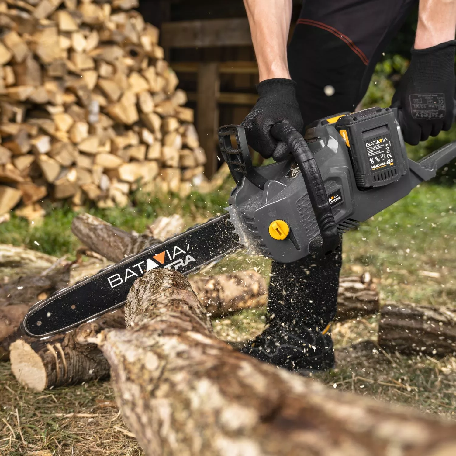 Batavia 7064196 Maxxpack Ultra 36V (2x18V) batterie Li-Ion tronçonneuse - 450mm - sans balais-image