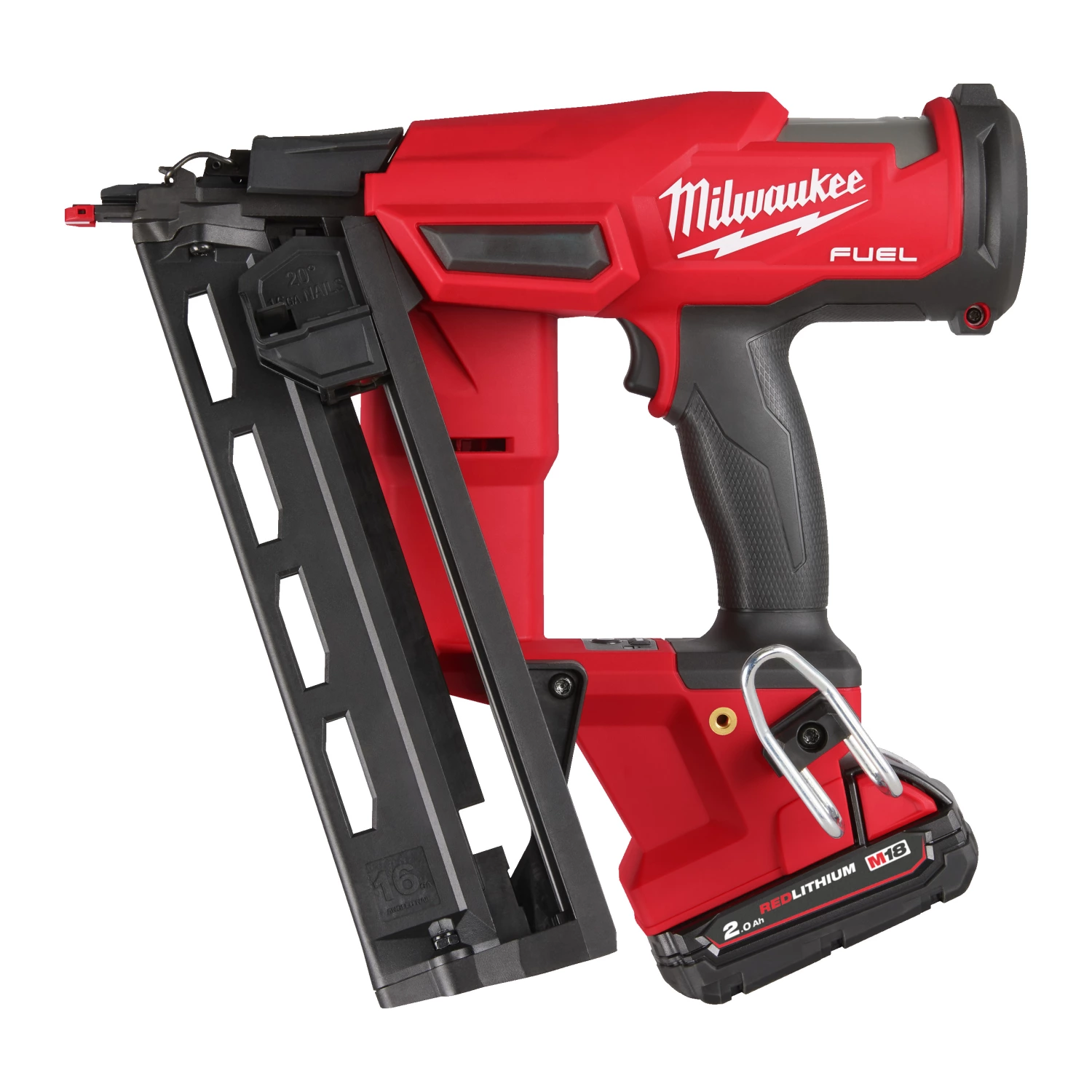 Milwaukee M18 FN16GA-202X Cloueuse sans-fil - 18V Li-ion - 2 batteries 2,0 Ah - HD Box-image