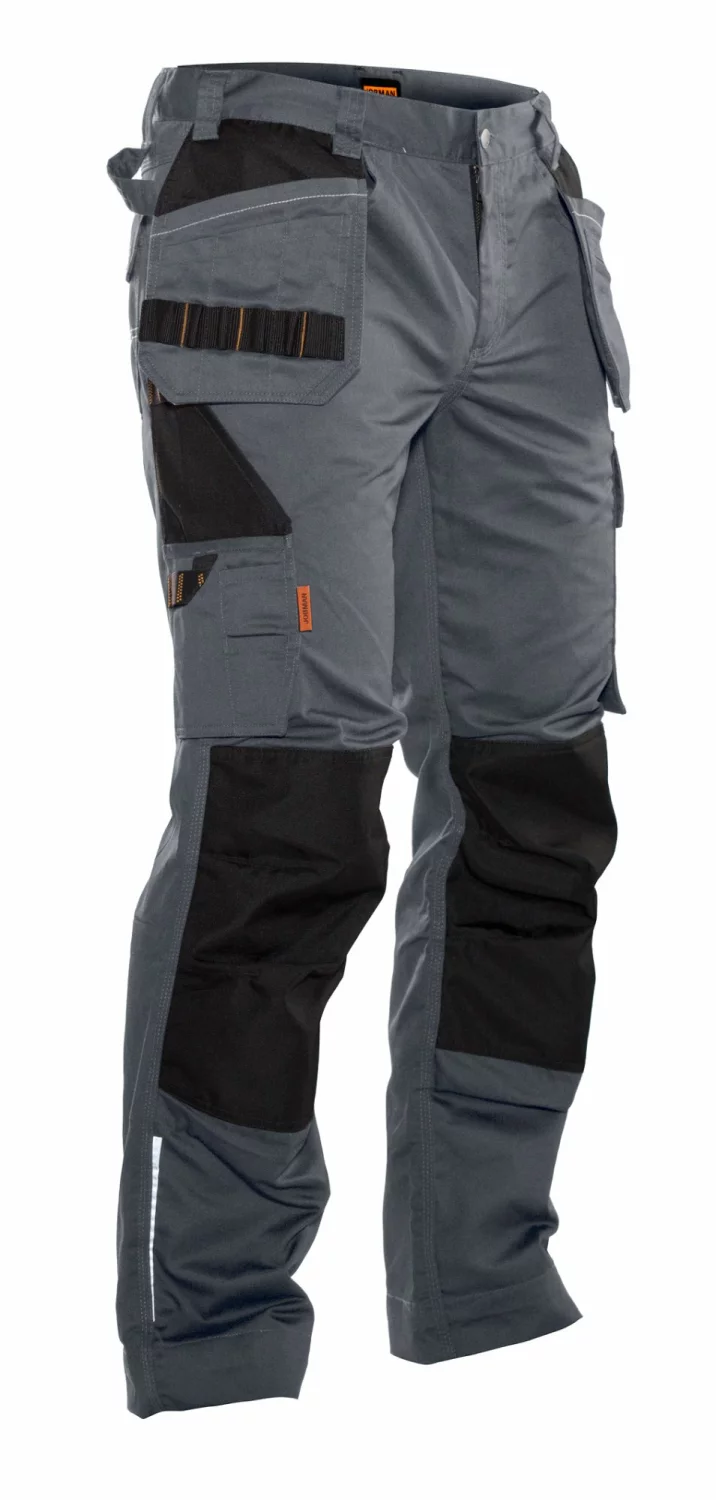 Jobman 2322 Werkbroek Holsterpockets - Grijs / Zwart - Maat 56-image