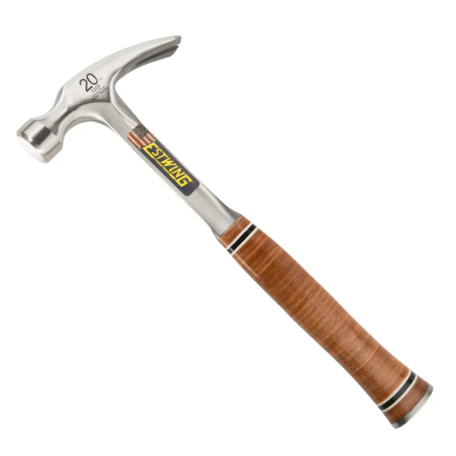 Estwing E20S Rechte klauwhamer - Leren handgreep - 800gr-image