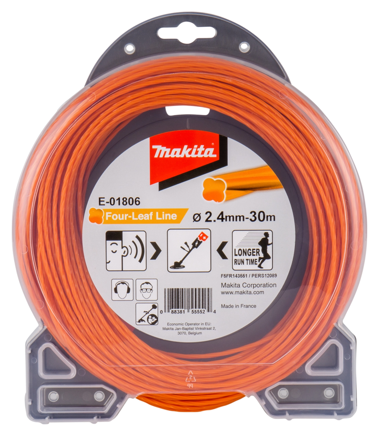 Makita E -01806 Fil de coupe - 2,4 mm x 30 m-image