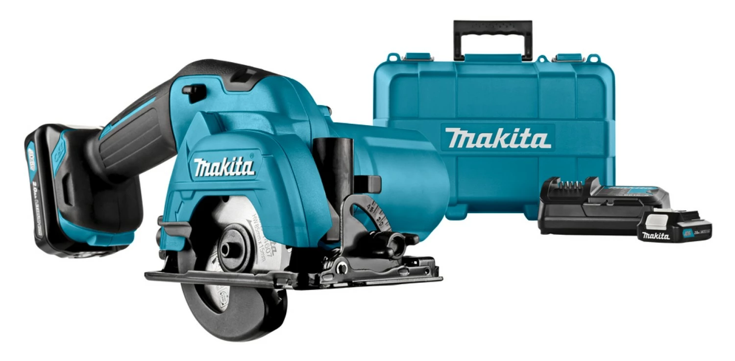 Makita HS301DSAE 10.8V Li-Ion Accu cirkelzaag set (2x 2.0Ah accu) in koffer - 85mm-image
