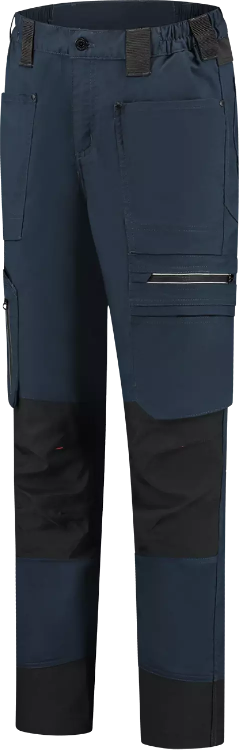 Workman 90251 STRETCH Worker Pantalon de travail P2S Femmes - Bleu marine / Noir - Taille 40 (31/31)-image
