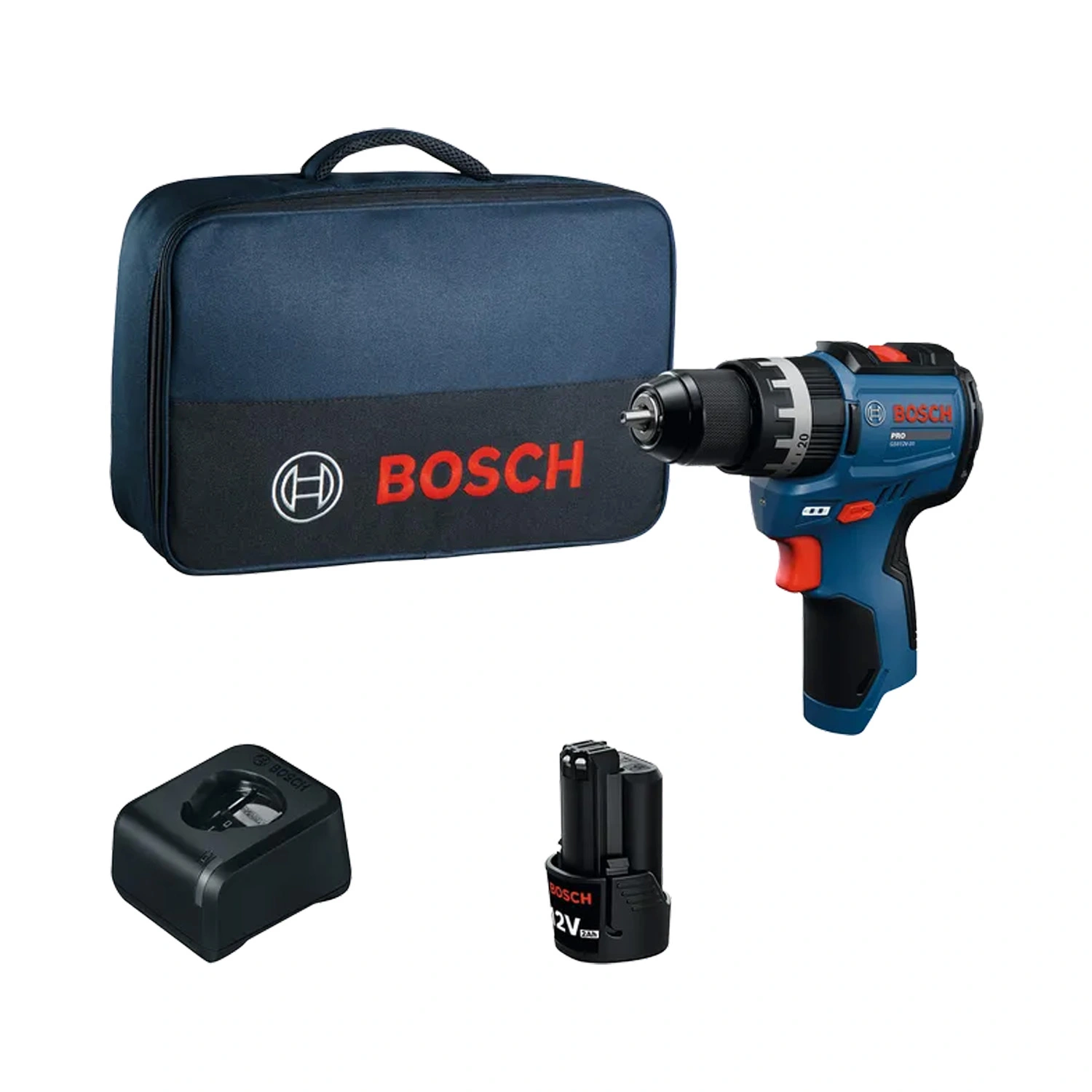 Bosch GSB 12V-31 1x2,0 GAL12V-20 Tas - Klopboormachines