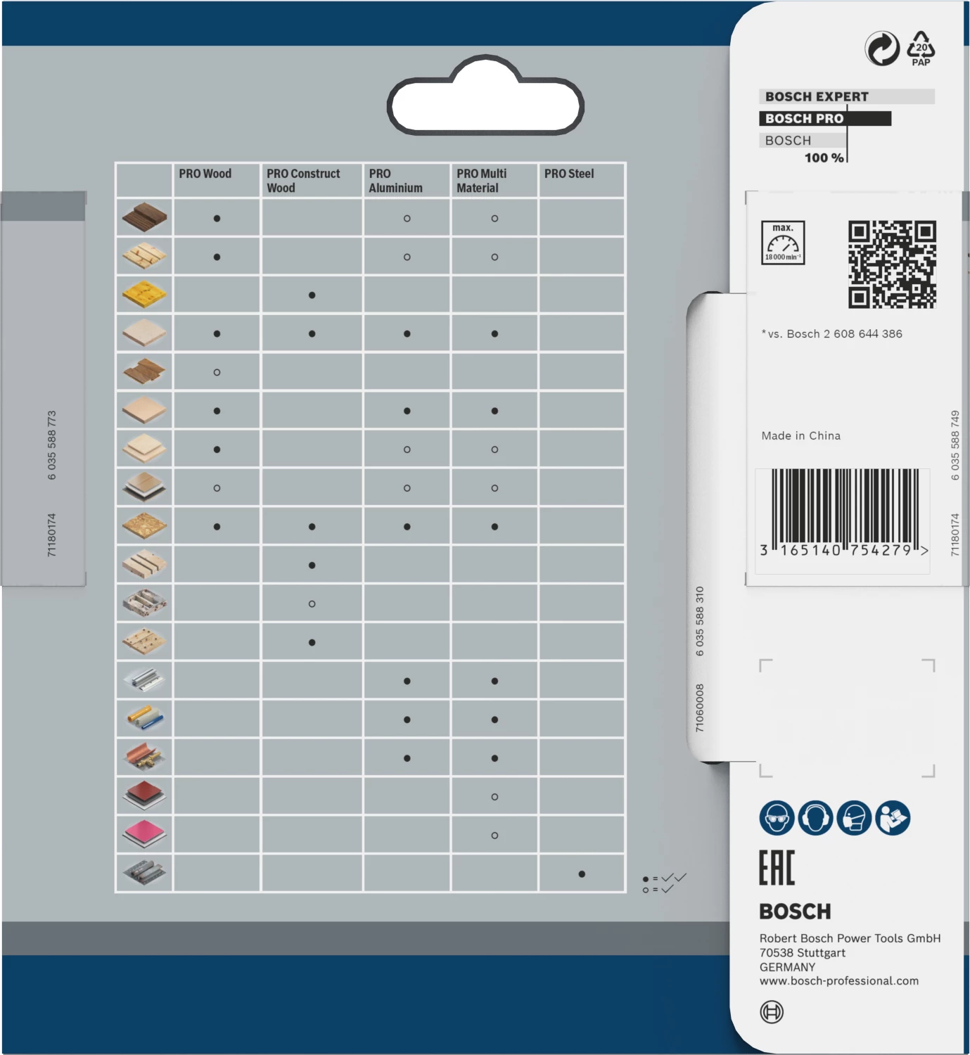 Bosch 2608643071 - Lame de Scie Circulaire Optiline Wood, 85 x 15 x 1,1 mm, 20D-image