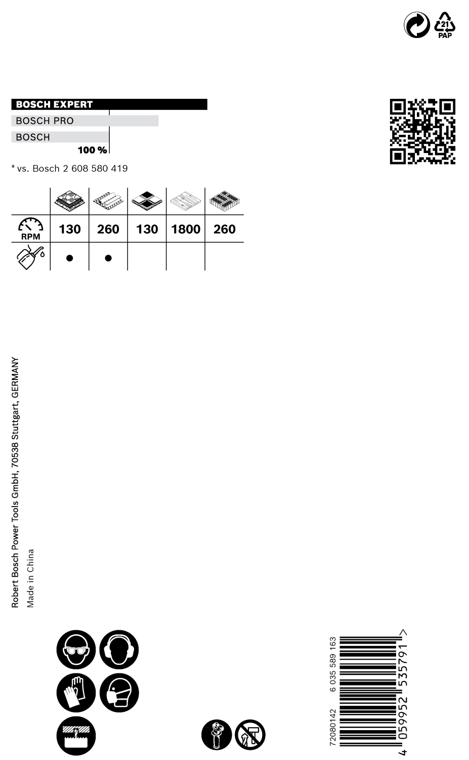 Bosch 2608900433 EXPERT Power-Change gatzaag Tough Material 68mm-image