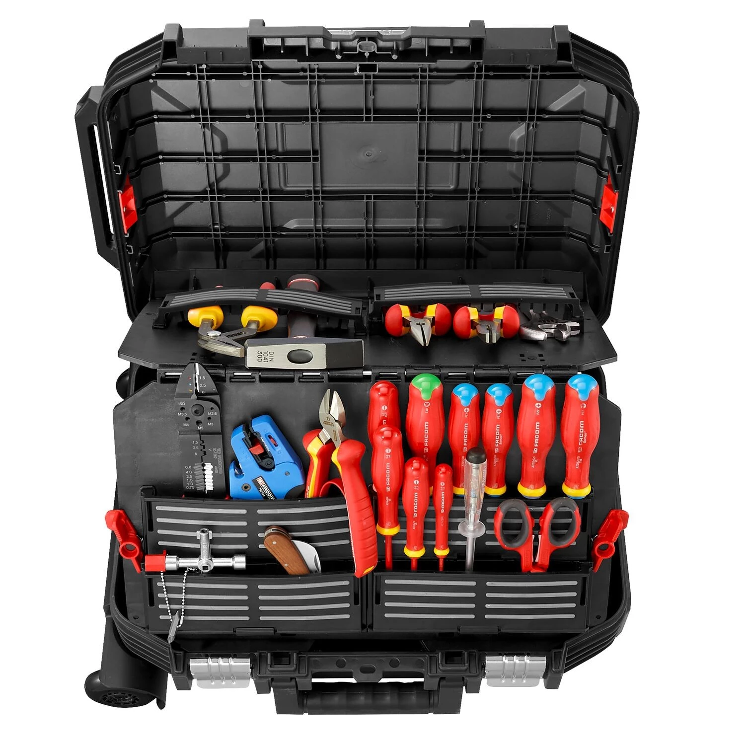 Facom BV.R30ELEC56PB Gereedschapset in trolley - 65-delig - voor elektriciens