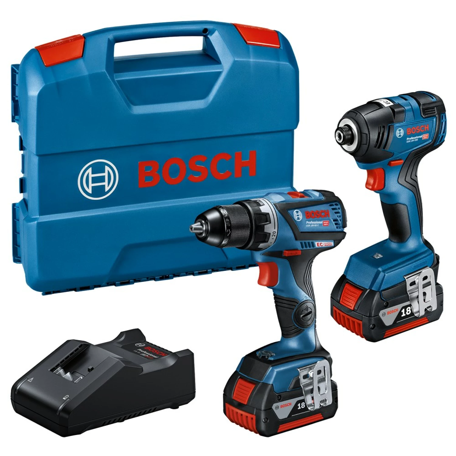 Bosch 8 Toolkit 18V 8-piece Battery Combi Set (4x 5.0Ah) in bag-image