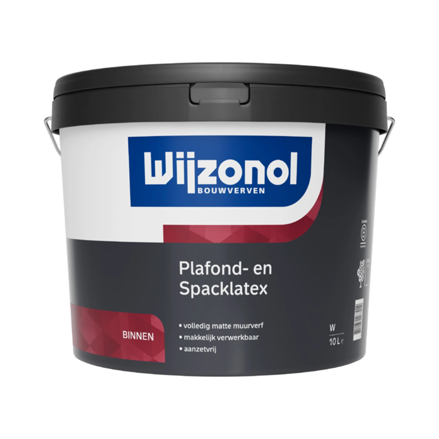 Wijzonol Plafond- en spacklatex - 2,5L-image