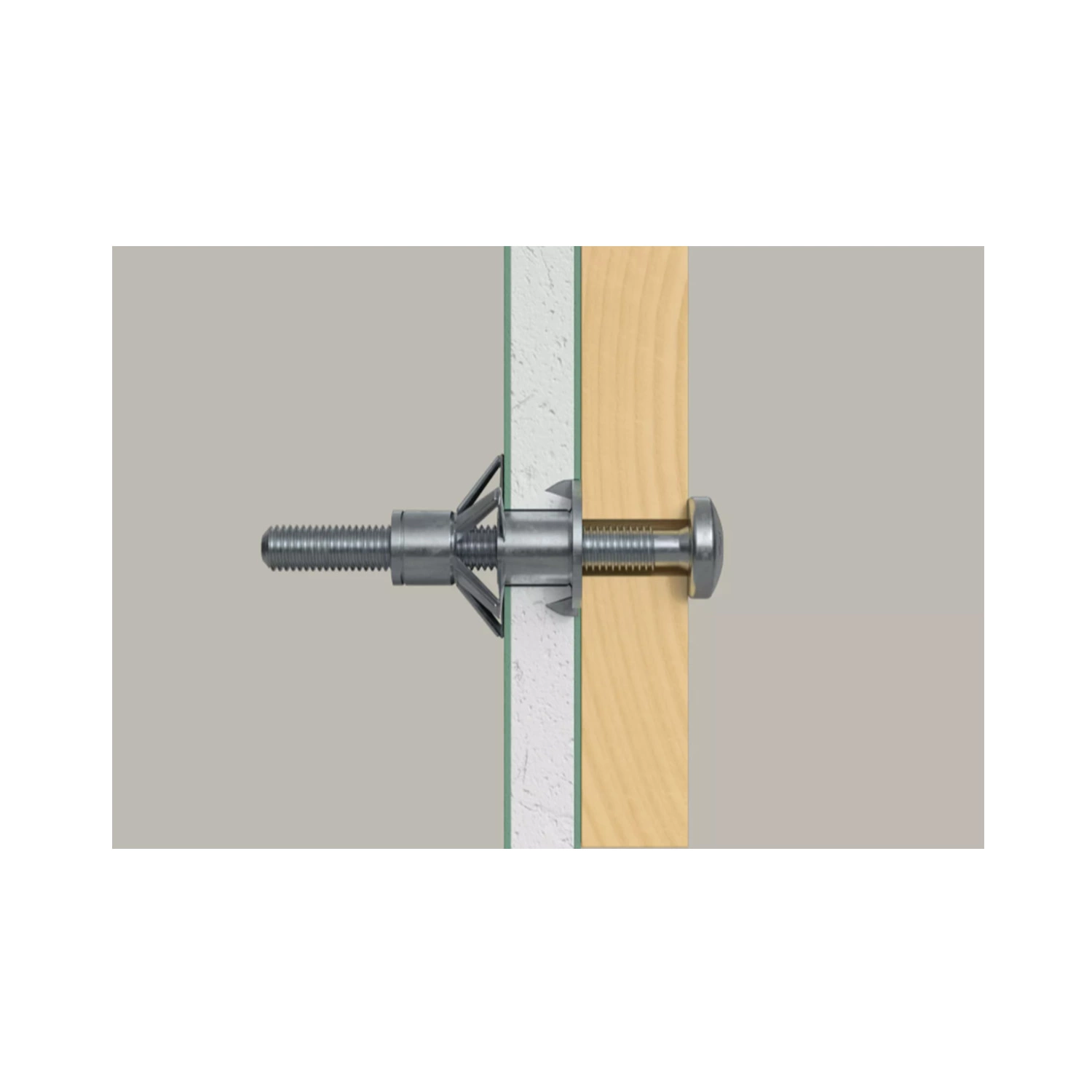 Fischer 519777 HM Hollewandplug 6 x 37 S - M6 - voor plaatdikte 6-15mm (50st)-image