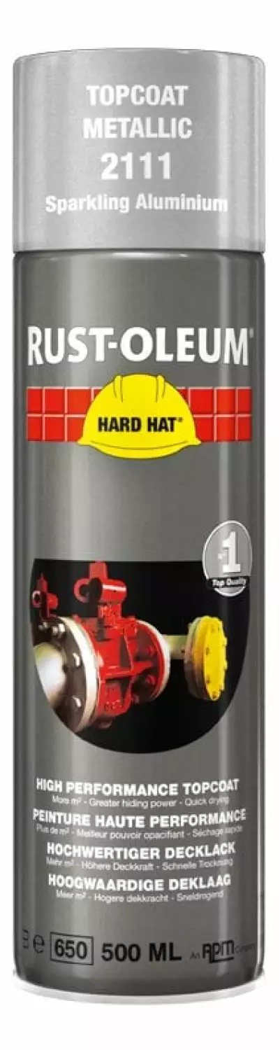 Rust-Oleum Hard Hat 2111 - fonkelend aluminium - 0,5L-image