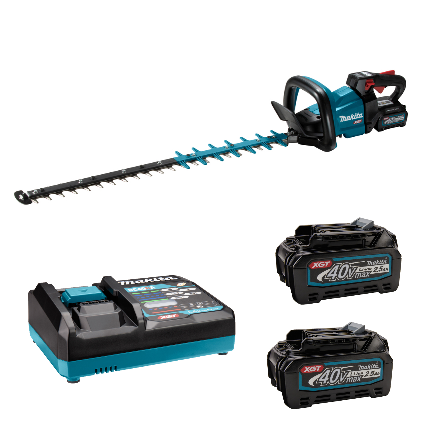 Makita UH005GM201 XGT 40V Max Accu Heggenschaar set (2x 4,0Ah accu) - 750mm - Trimuitvoering-image