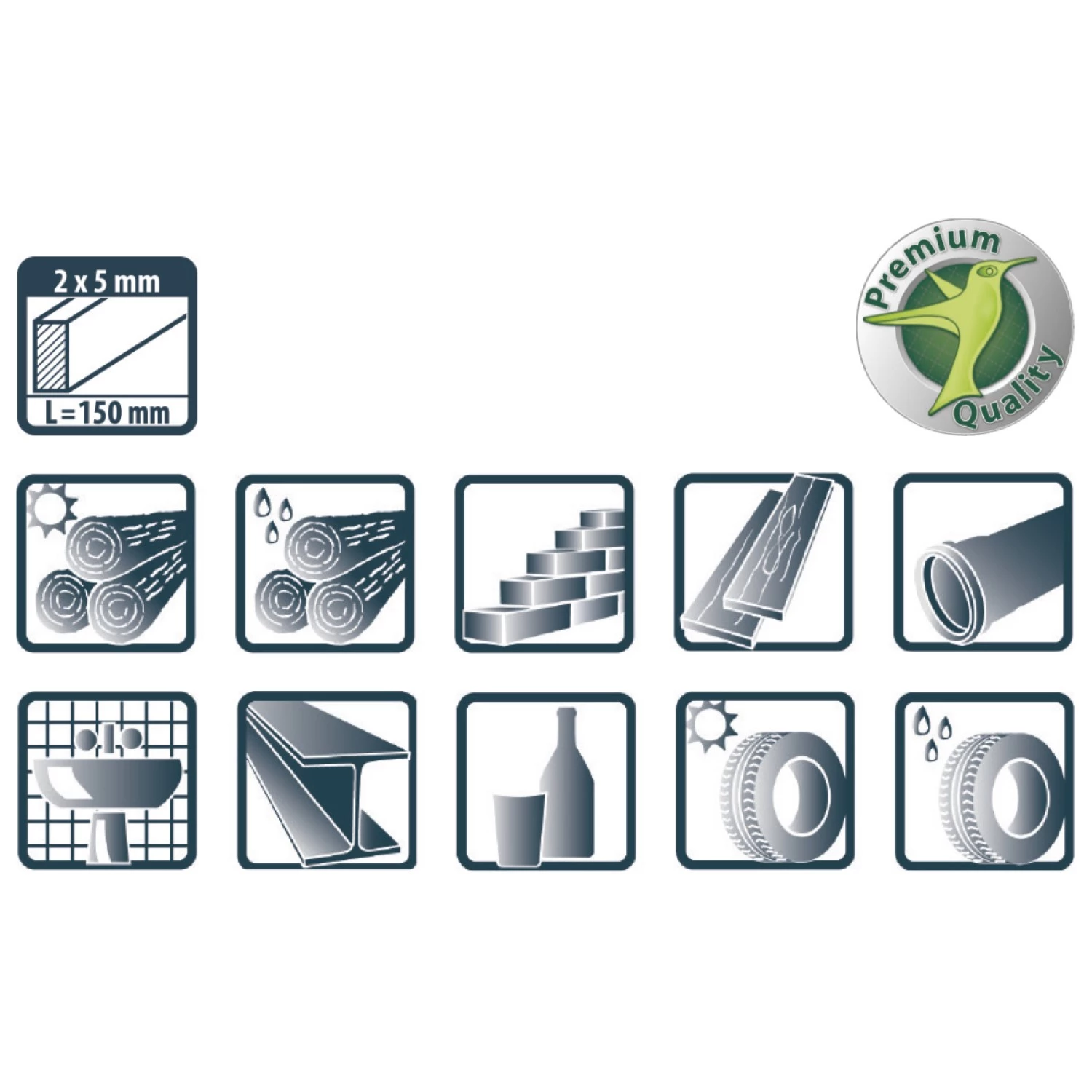 Pica 6040 BIG Dry Refill - Graphite/Blanc (12 stylos)-image