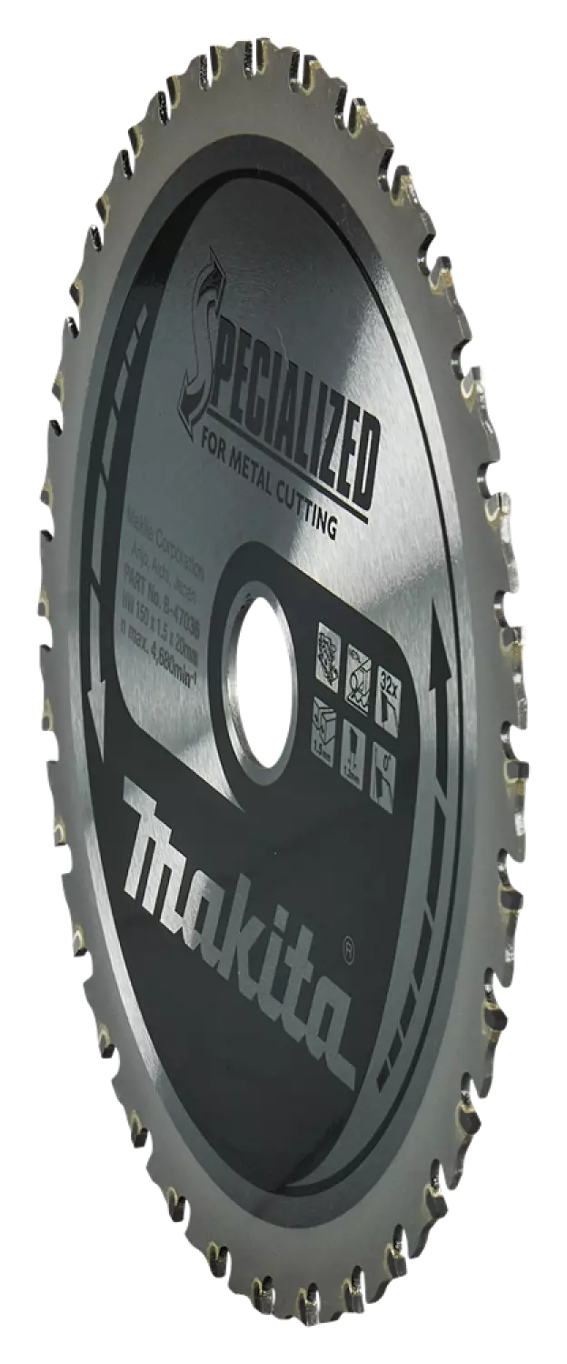 Makita B-46296 Lame de scie circulaire - 150 x 20 - 32 dents - Métal-image