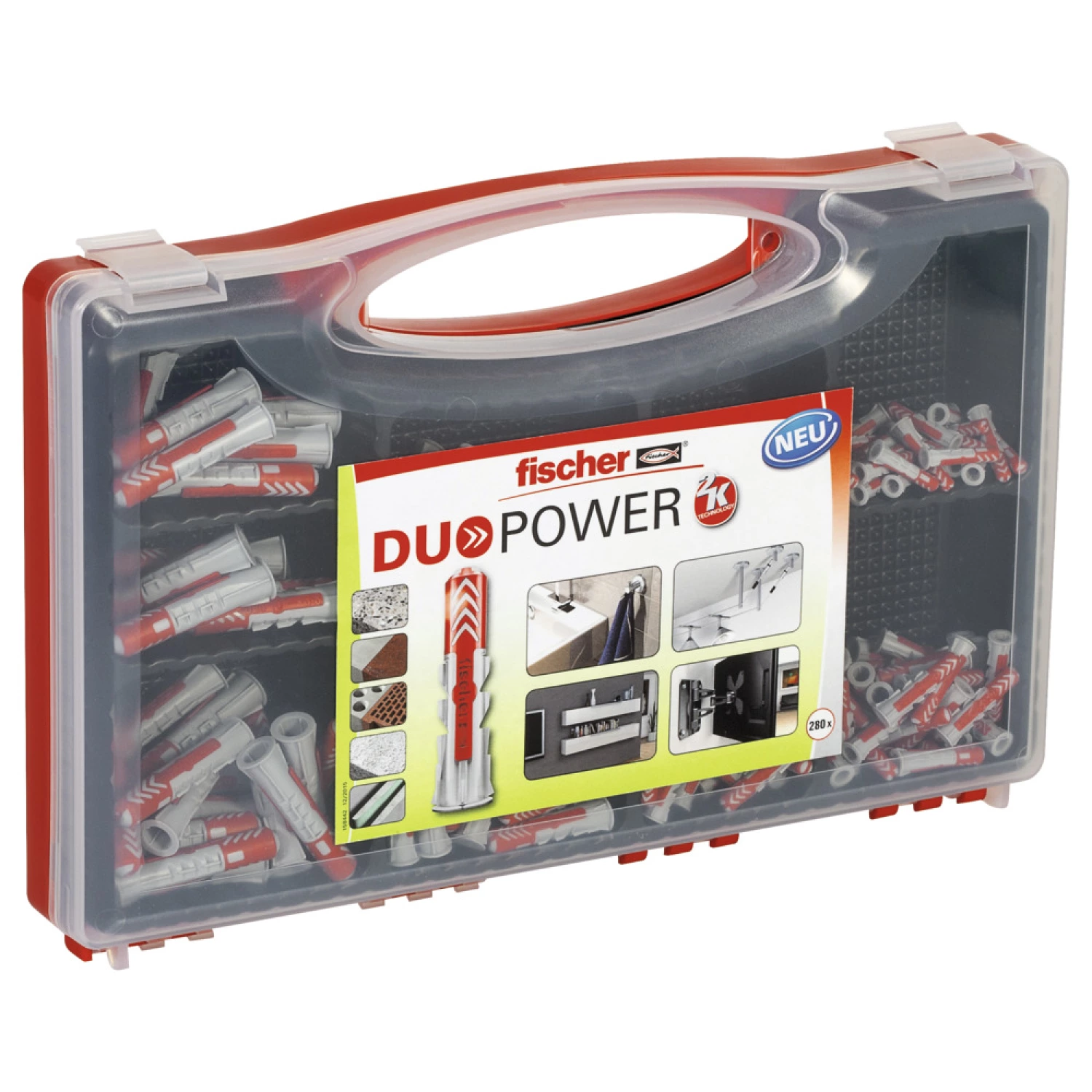 Fischer 535973 280-delige DuoPower Pluggenset in Redbox - Ø5, Ø6, Ø8, Ø10mm-image