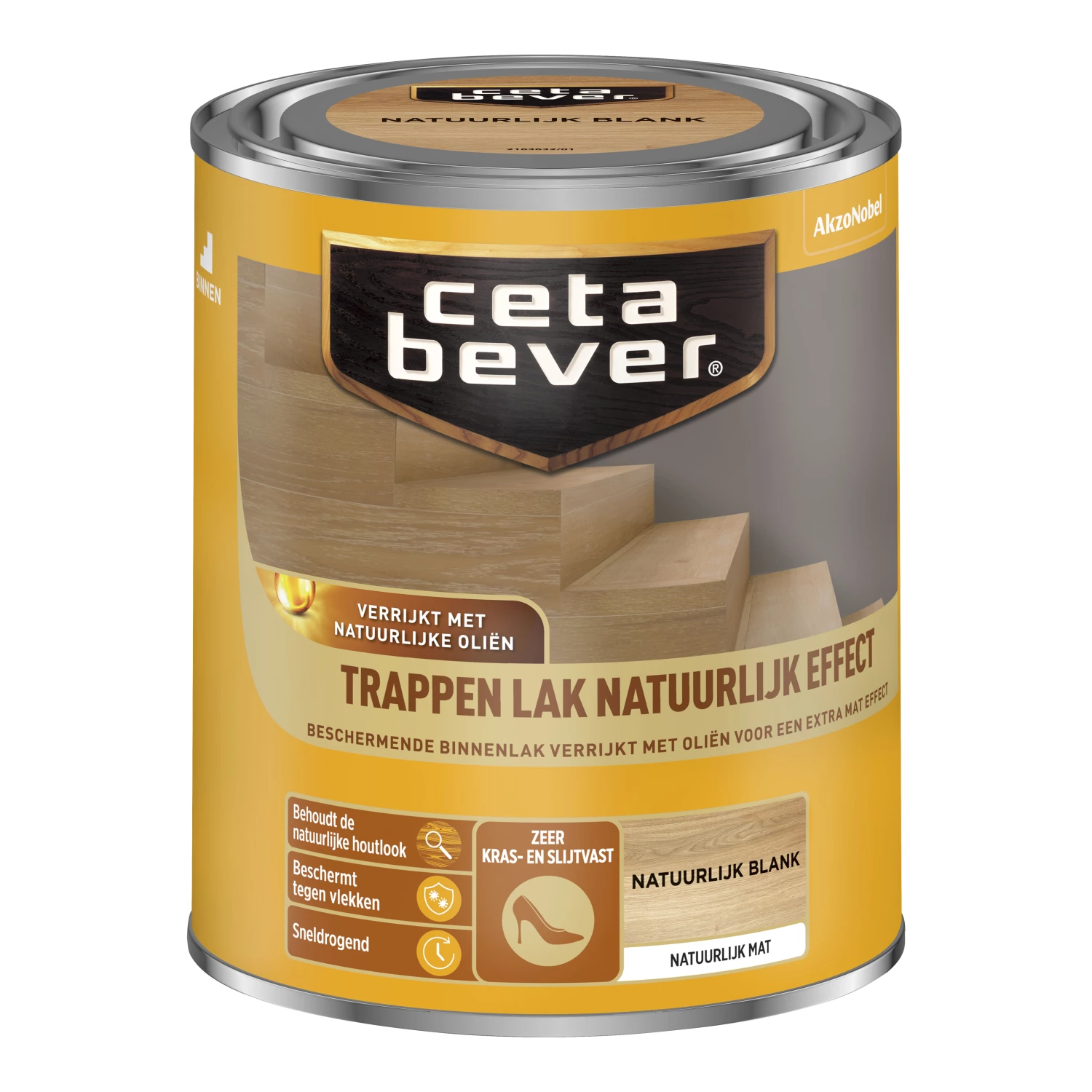 Cetabever Traplak Natuurlijk Effect - Natuurlijk Blank - 750ml