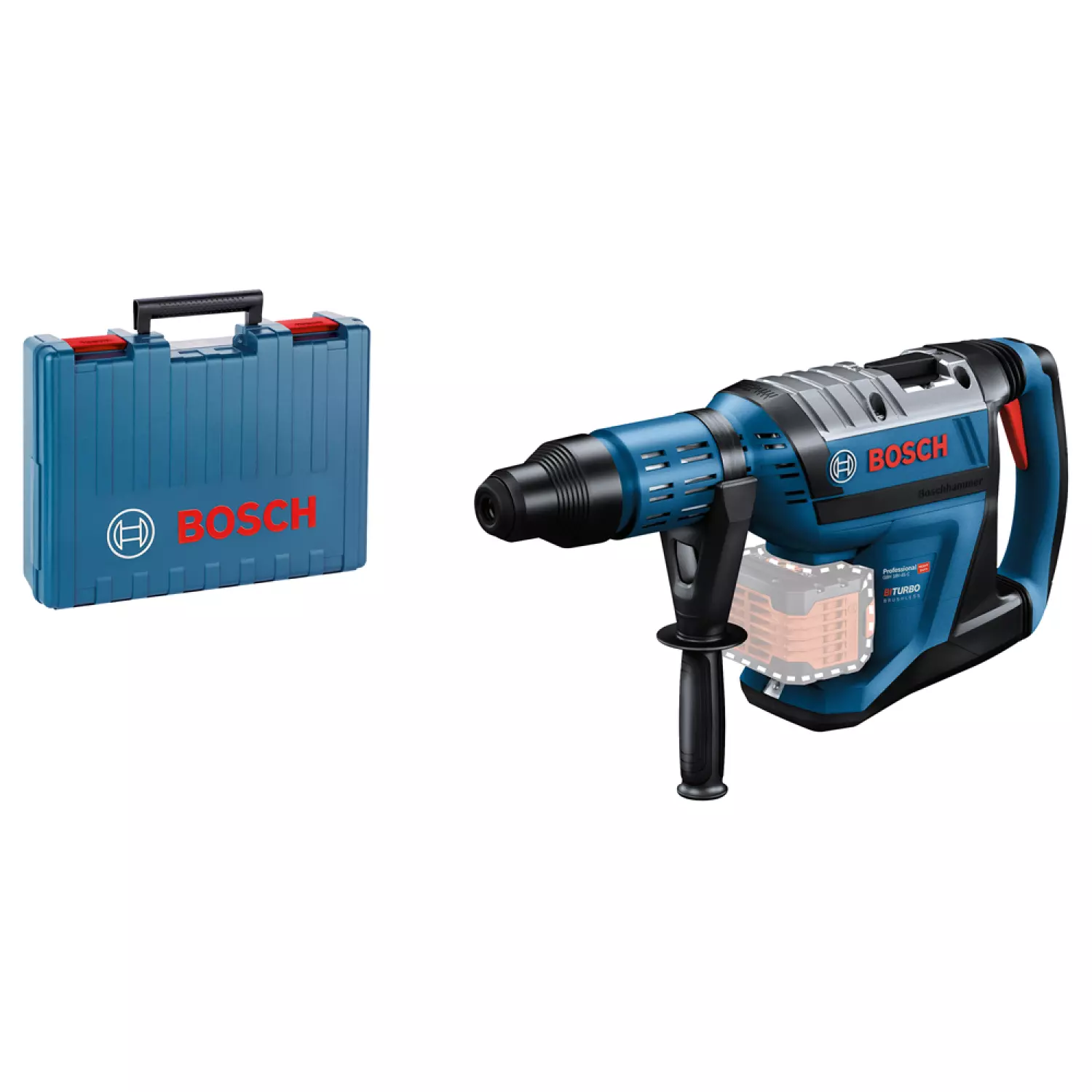 Bosch GBH 18V-45 C - Marteau-perforateur sans fil Li-Ion 18V (machine seule) SDS-max - dans mallette - 12,5 J-image