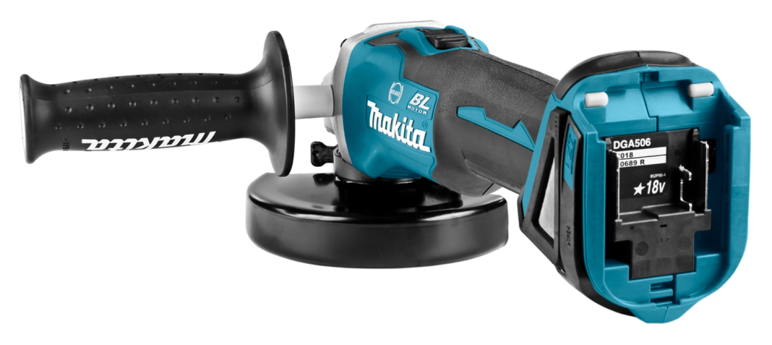 Makita DGA506ZJ 18V Li-Ion Accu haakse slijper body in Mbox - 125mm - koolborstelloos - softstart-image