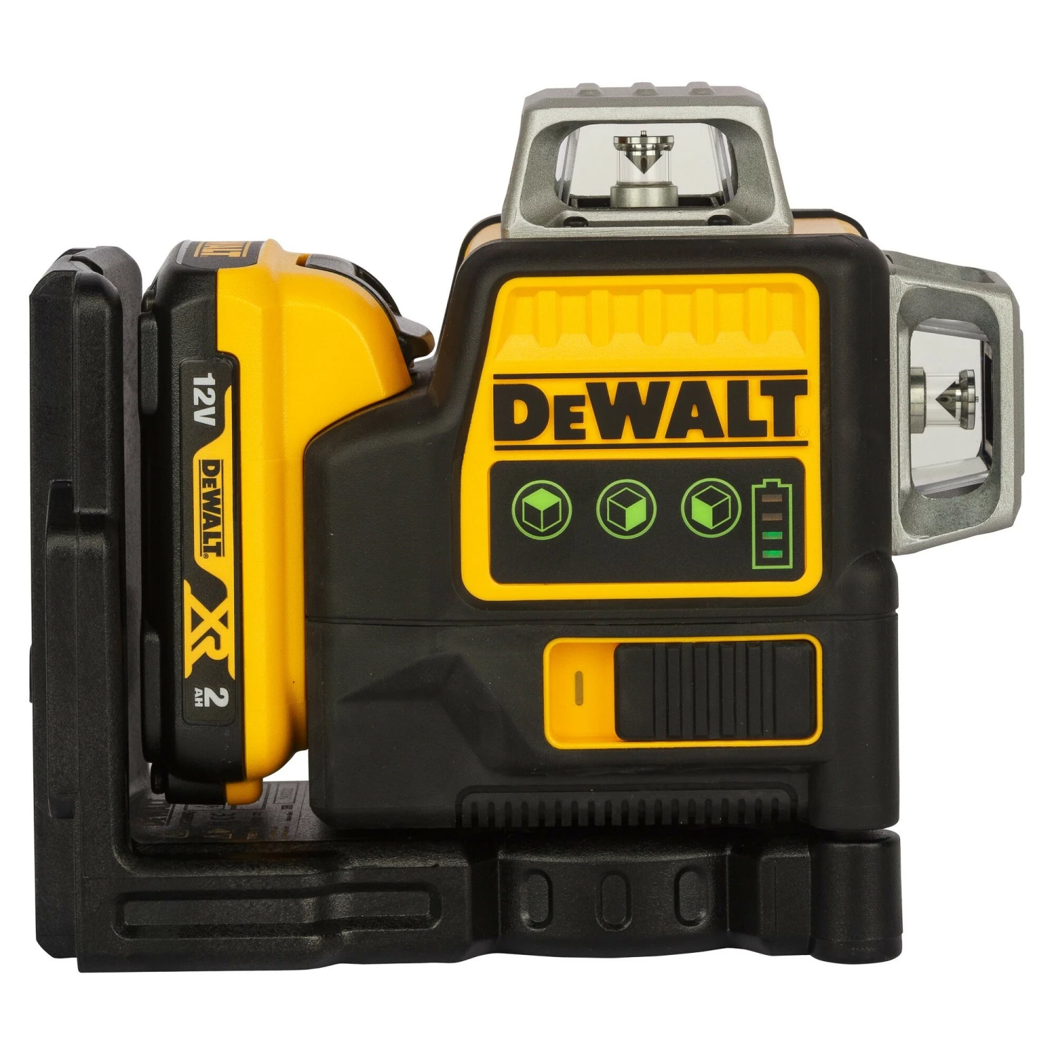 DeWALT DCE089D1GTRID 10.8V Li-Ion accu zelfnivellerende kruislijnlaser set (1x 2.0Ah accu) in koffer - 3 lijnen - 30m - groen-image