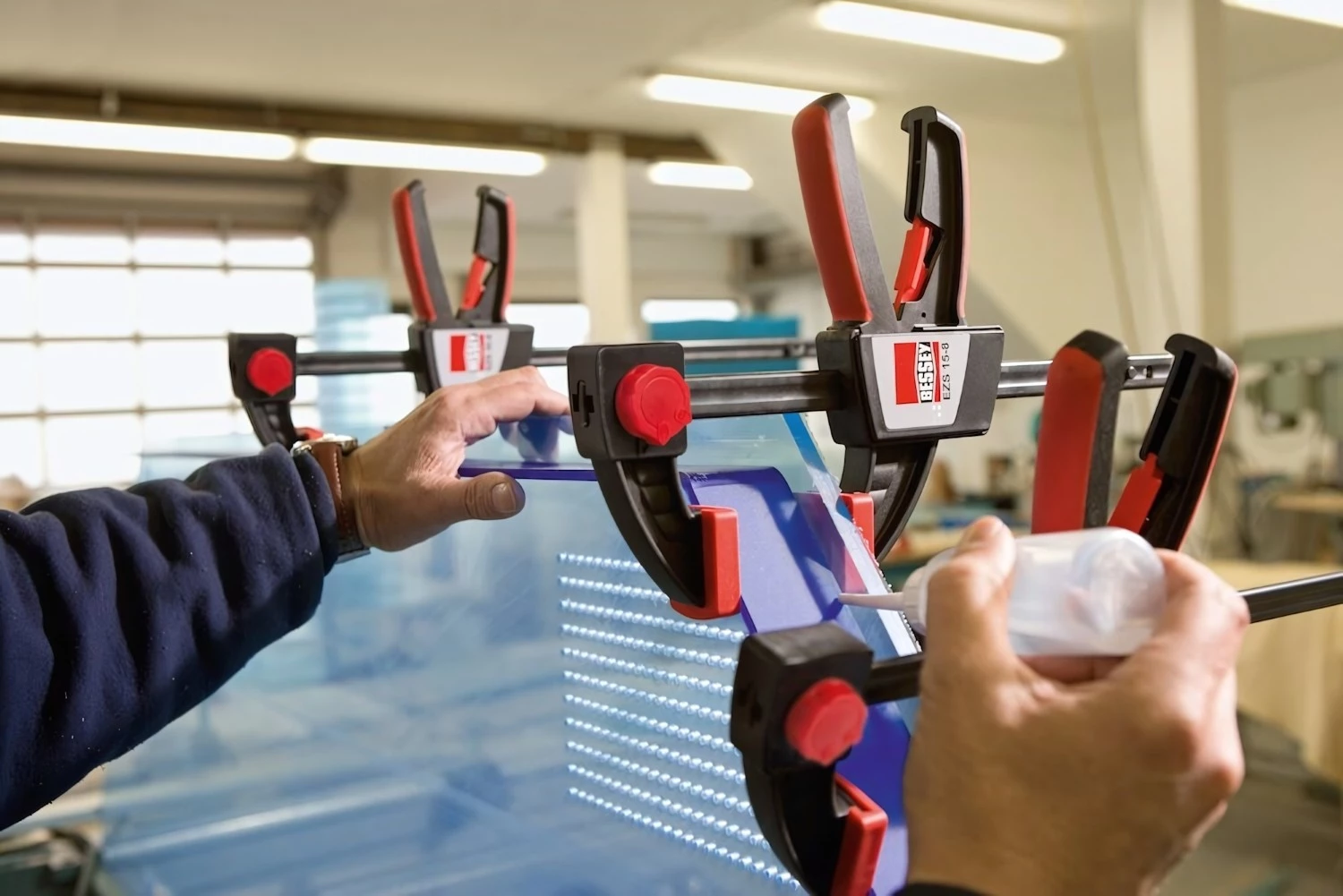 Bessey EZS608 Eenhands Lijmtang - 600 x 80mm-image