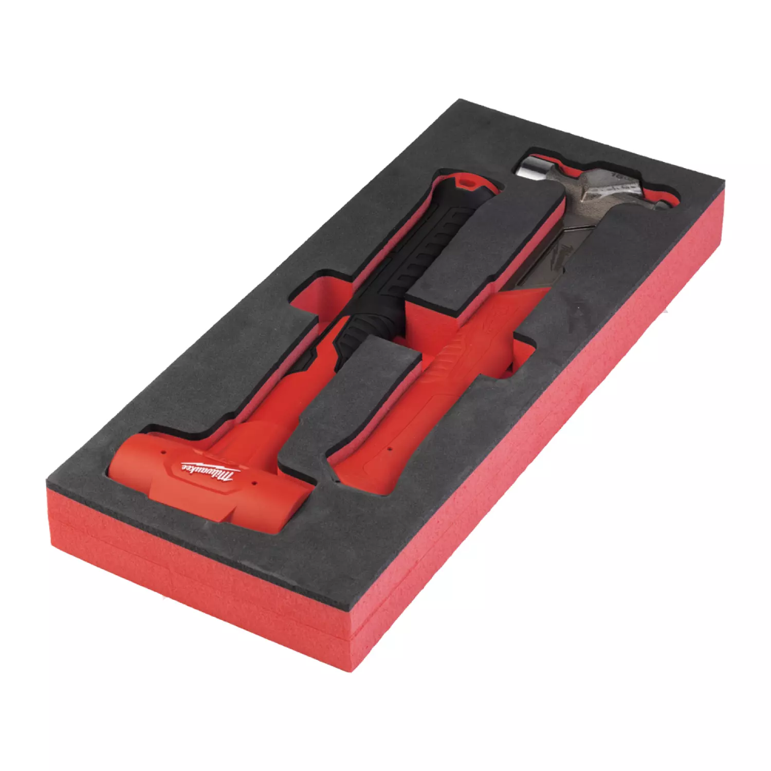 Milwaukee 4932493254 Terugslagvrije hamer 790 gram + Bolkophamer 450 gram - 2-delige hamerset - in foam inlay-image