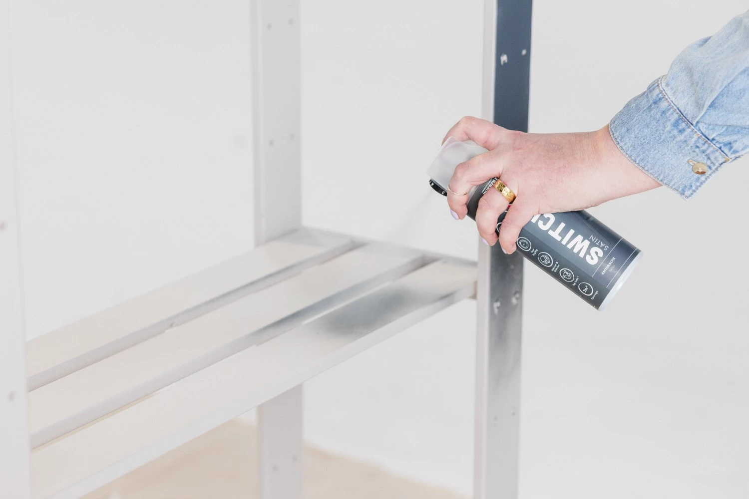 Rust-Oleum Switch Spuitlak - Zijdeglans Antraciet - 400ml-image