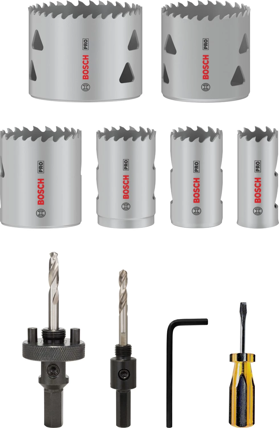 Bosch 2608900524 PRO 12-delige Gatzagenset - Multi Material - 22,29,35,44,51,64mm-image