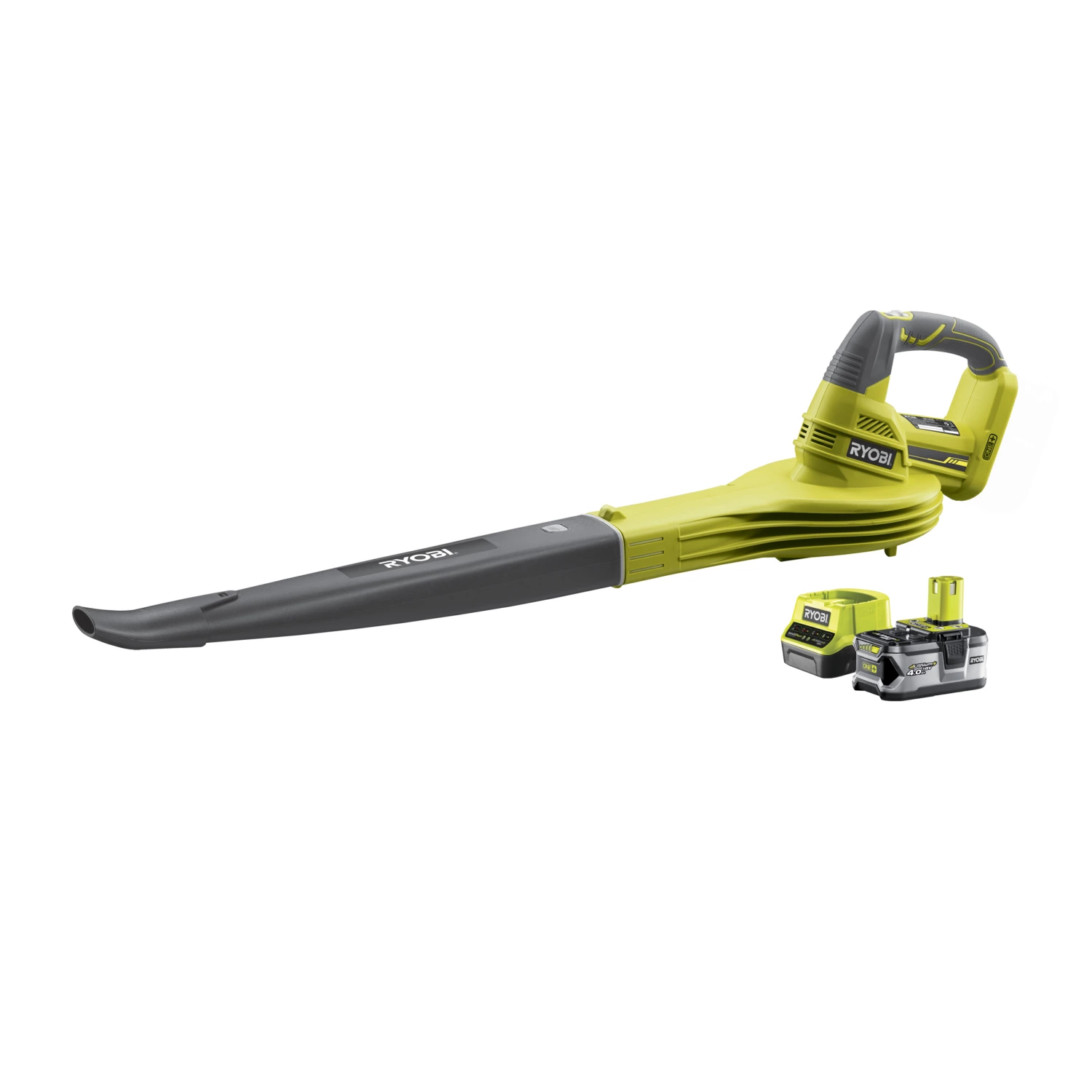 Ryobi RBL1820S40F 18V Li-Ion Souffleur à feuilles sans fils - set (1x 4.0Ah) - 245km/h-image