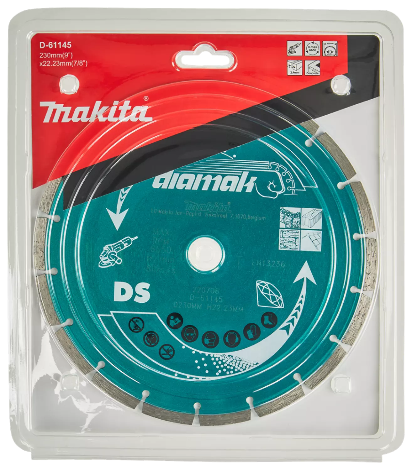 Makita P-44155 / D-61145 Diamantdoorslijpschijf - 230 x 22,23mm - beton - steen-image