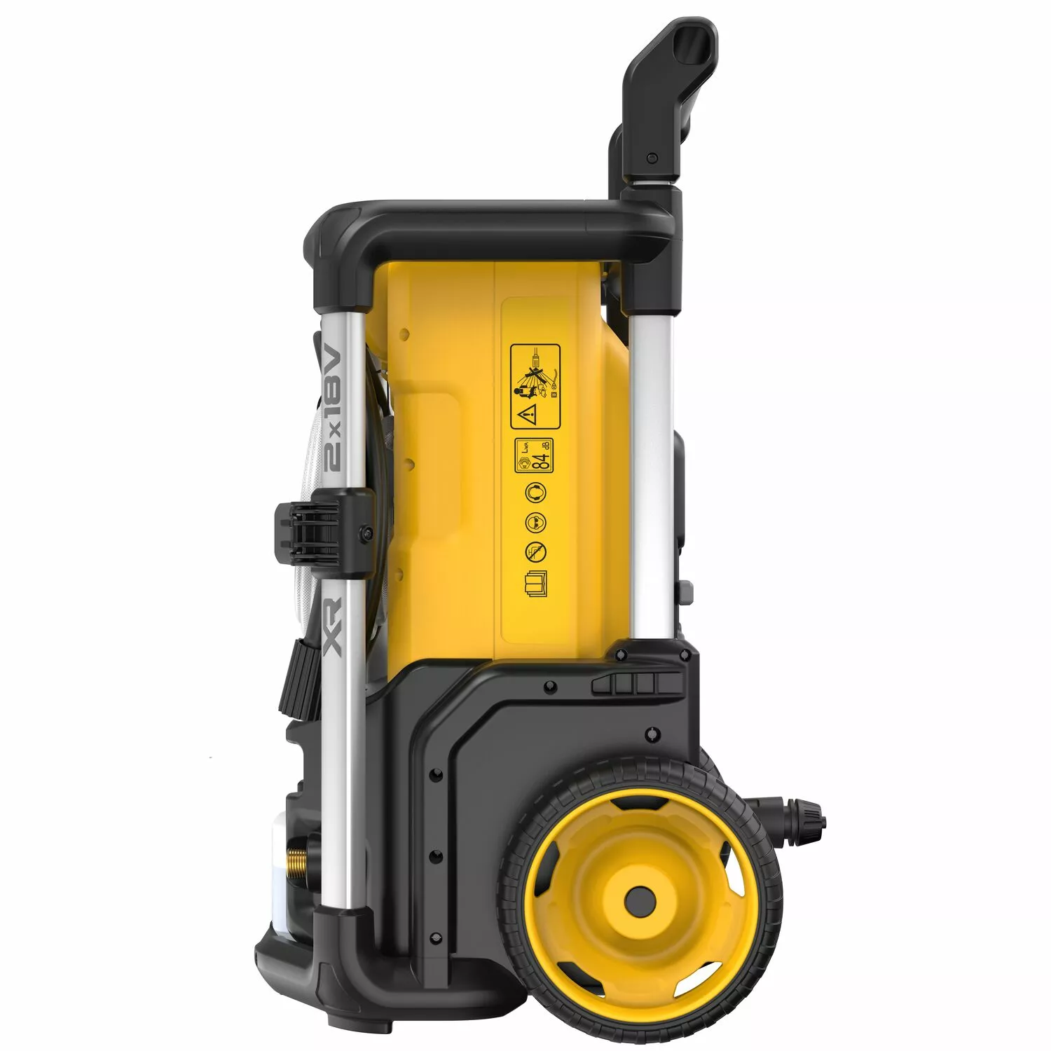 Nettoyeur Haute Pression Sans Fil Compatible Batterie DeWalt 20V - Buse 6-en-1, Tuyau 5 M - Pour Voiture, Terrasse, Camping