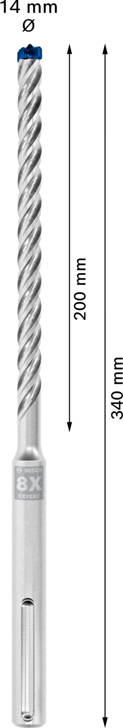 Bosch 2608900207 EXPERT Foret SDS Max-8X - 14x200x340mm-image