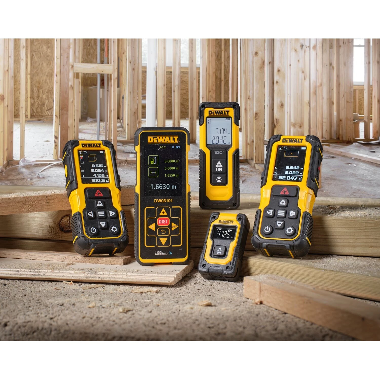 DeWALT DWHT78200-XJ Afstandsmeter - Bluetooth - 60m - rood-image