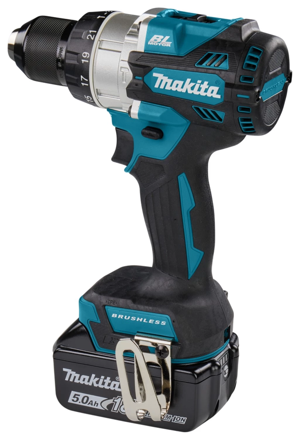 MAKITA DHP486RTJ Perceuse visseuse à percussion sans-fil - 18V Li-ion - 2 batteries 5,0 ah - MBOX-image
