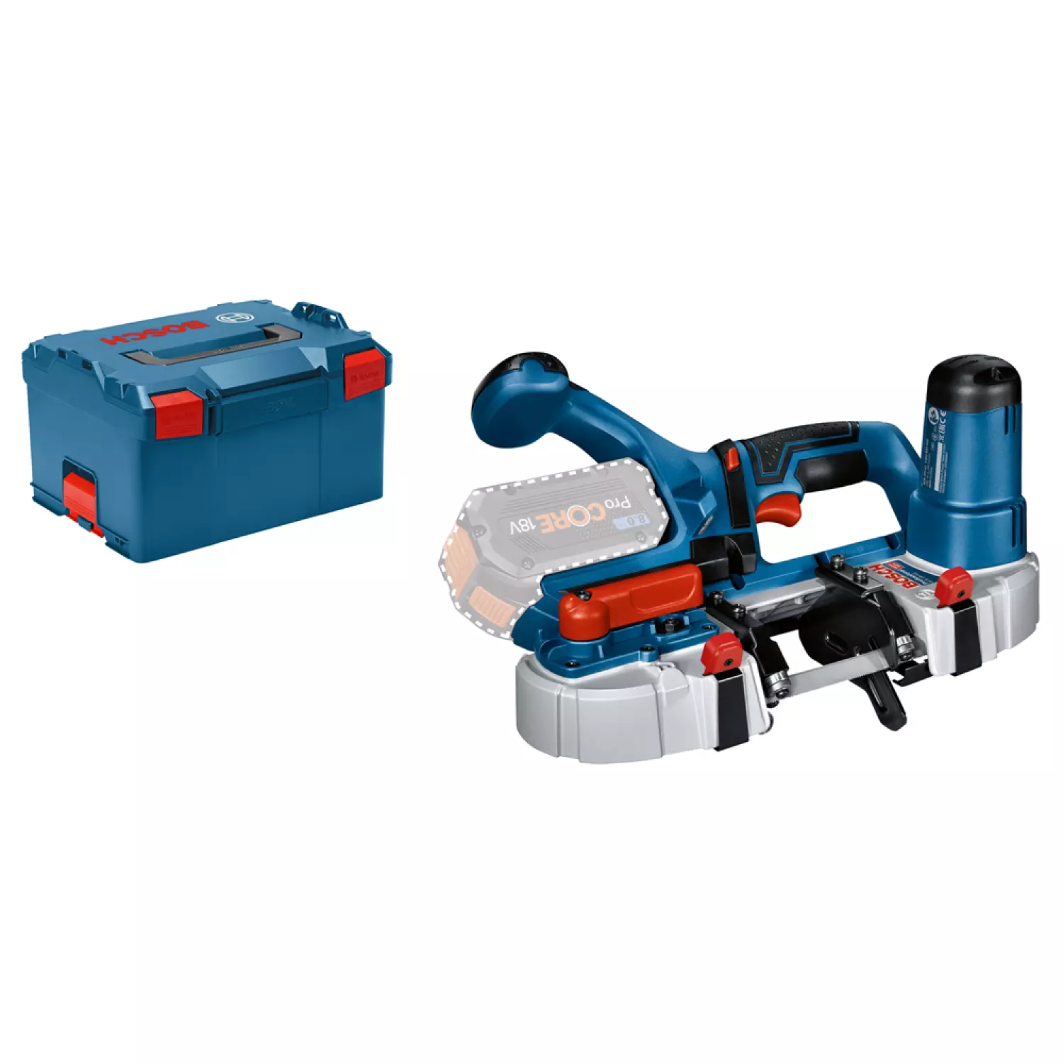 Bosch GCB 18V-63 scie à ruban sans fil 18V Li-Ion - en L-Boxx - 733 mm - Machine seule-image