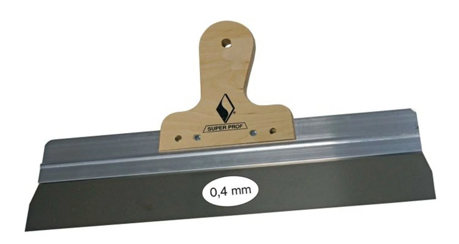 Super Prof 0.077.28 Couteau à mastic - Aluminium - Manche en bois - 0,4 x 285mm-image
