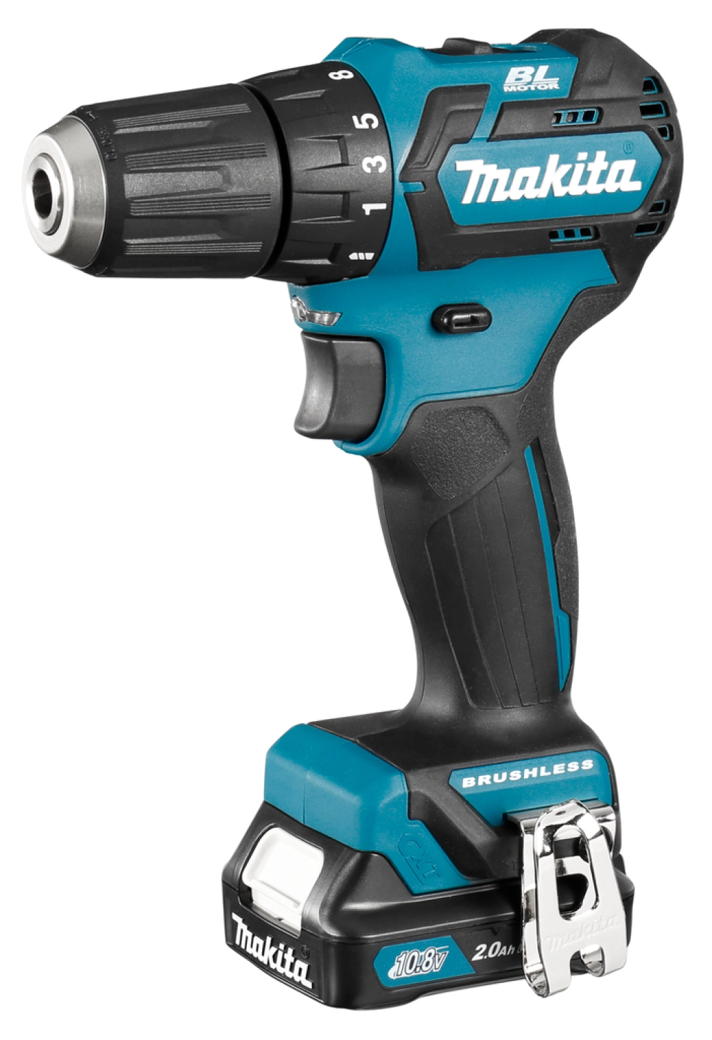 Makita DF332DSAJ 10.8V Li-Ion schuifaccu boor-/schroefmachine set (2x 2.0Ah accu) in Mbox - koolborstelloos-image