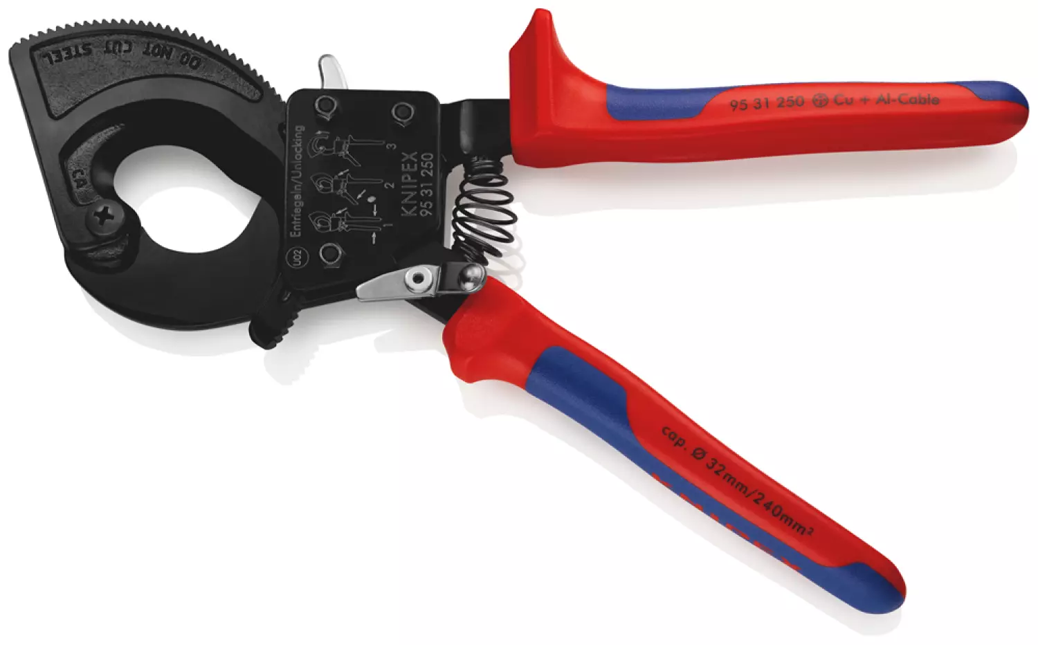 Knipex 9531250 Kabelschaar ratelprincipe - 250mm-image