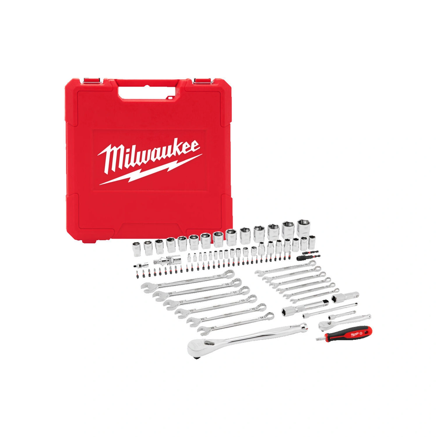 Milwaukee 4932501844 Gereedschapset in koffer - 87-delig 1/4″- en 1/2″ - voor monteur