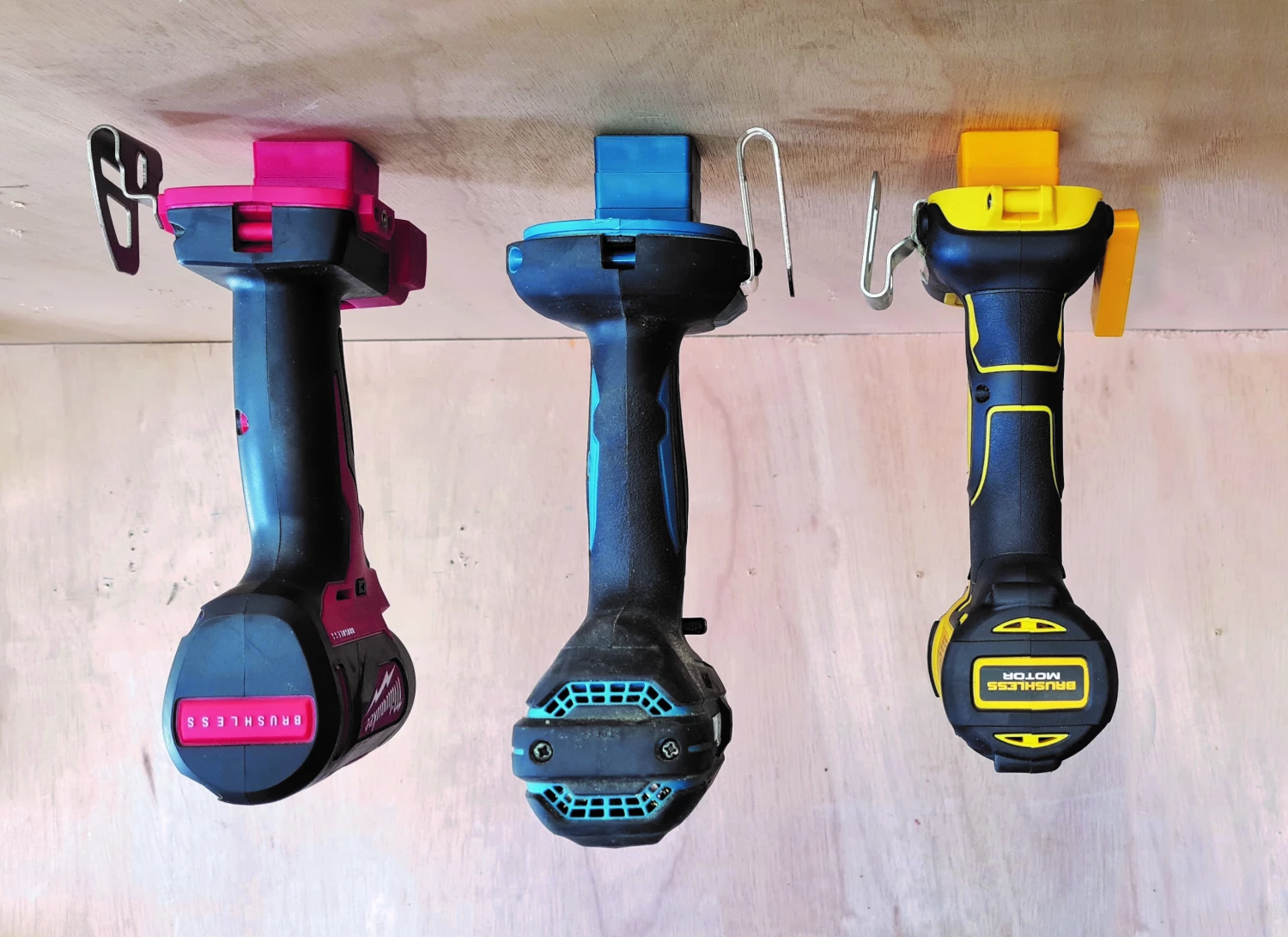StealthMounts TMSPACE-RED-6 Blocs d'écartement pour support d'outils - 12 mm - pour Milwaukee M18 - rouge - 6 pièces-image