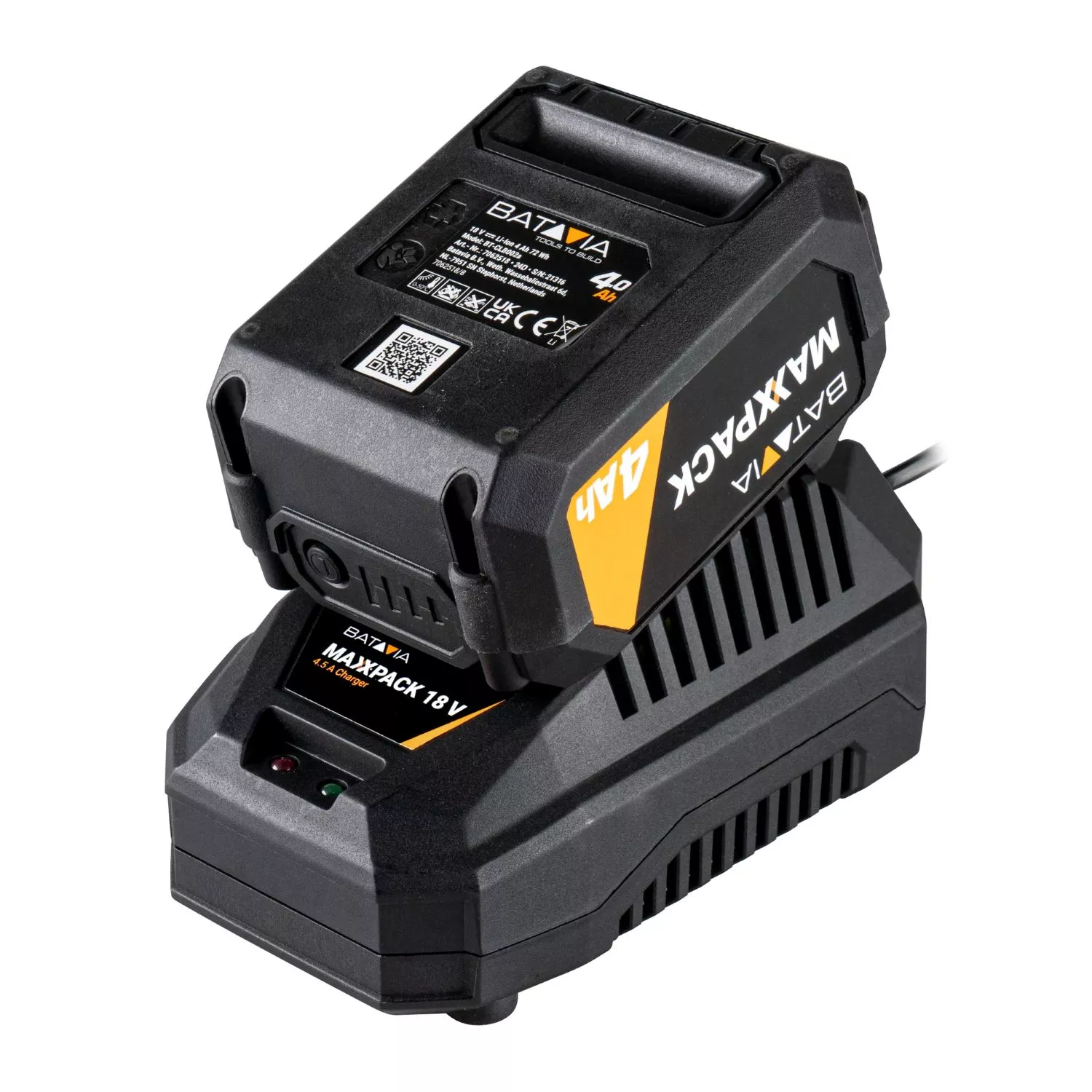 Batavia 7064769 Maxxpack 18V Li-Ion batterie chargeur rapide - 4.5Ah-image