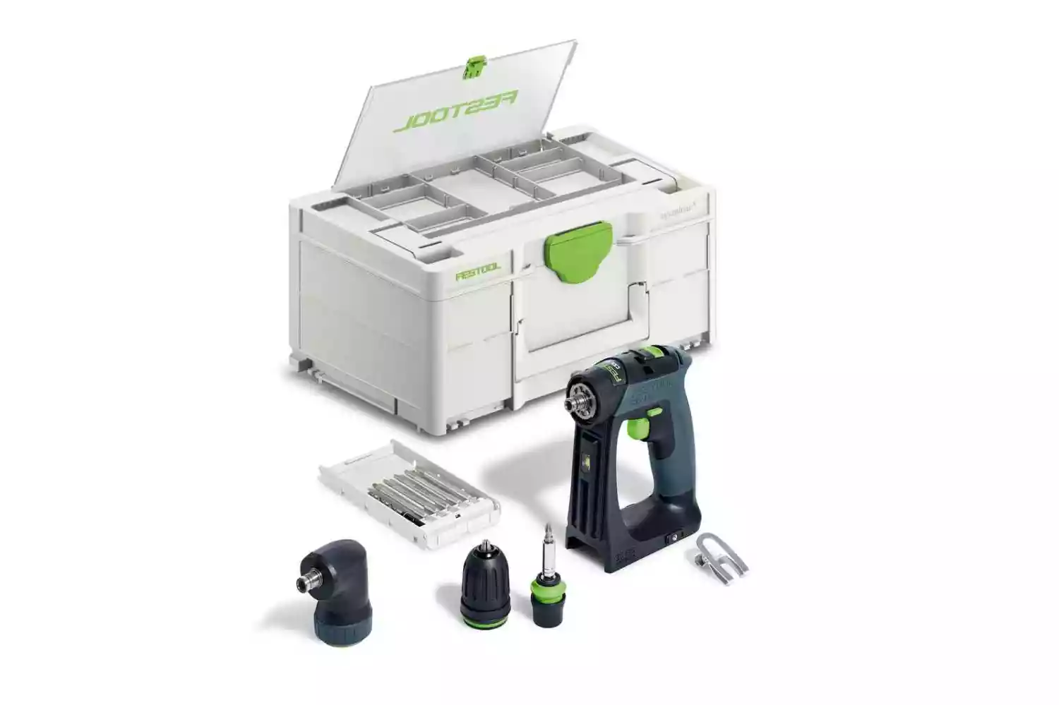 Festool CXS 18-Basic-Set 18V Li-Ion accu schroefboormachine body incl. bitset in systainer - 40Nm-image