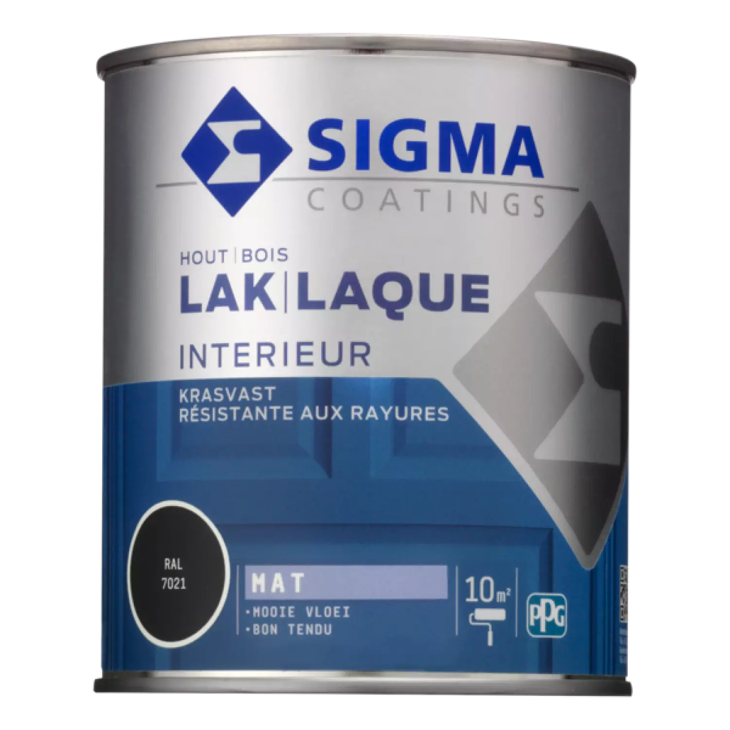 Sigma Houtlak interieur mat - RAL 7021 - 0.75L-image