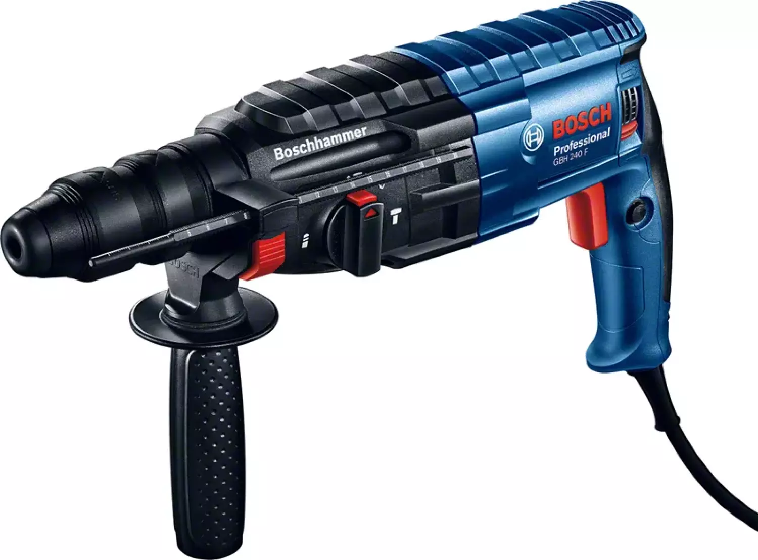 Bosch GBH 240 F SDS-plus Combi hammer including interchangeable head in case - 2.7 joules-image