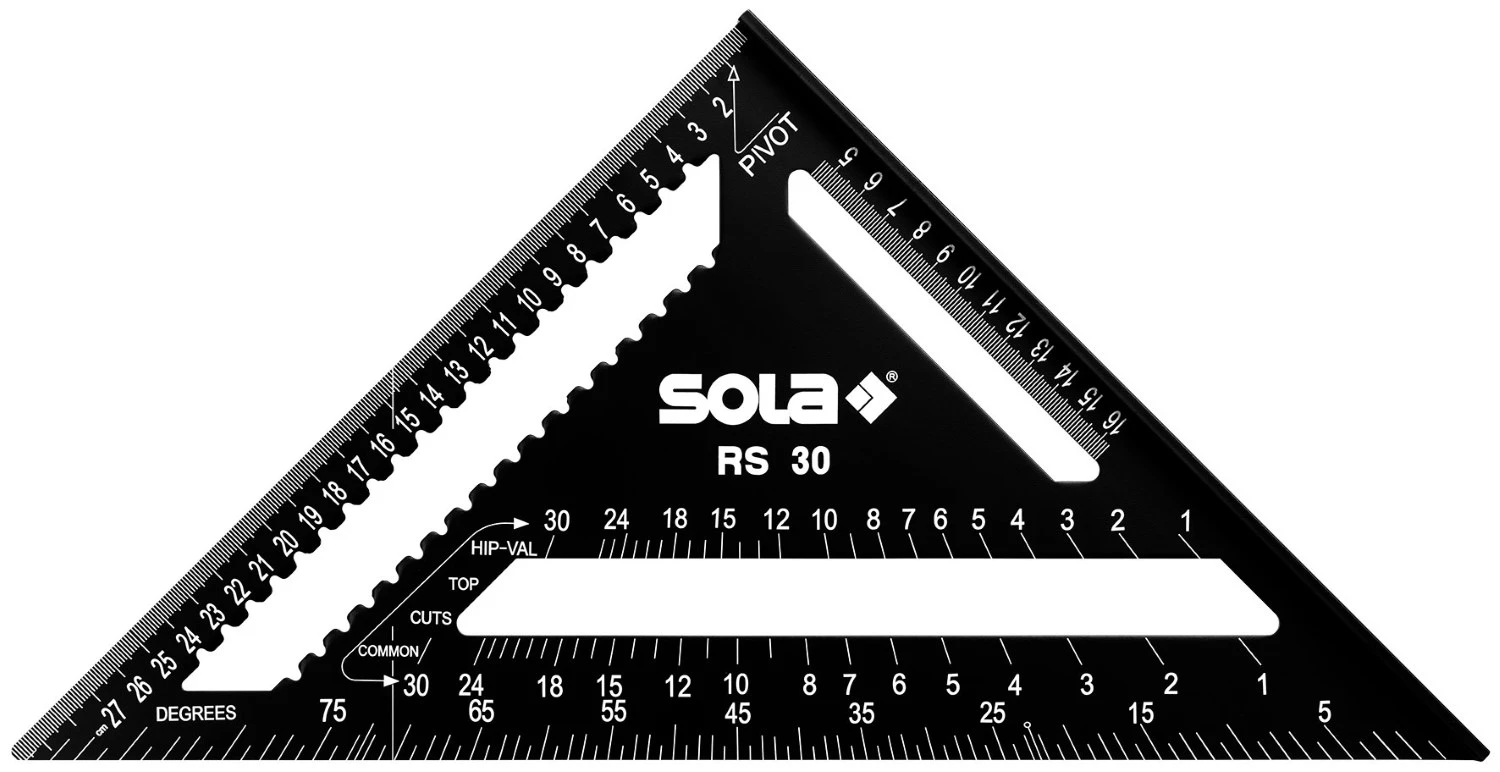 Sola RS 30 Triangle de Mesure Métrique - 30cm-image