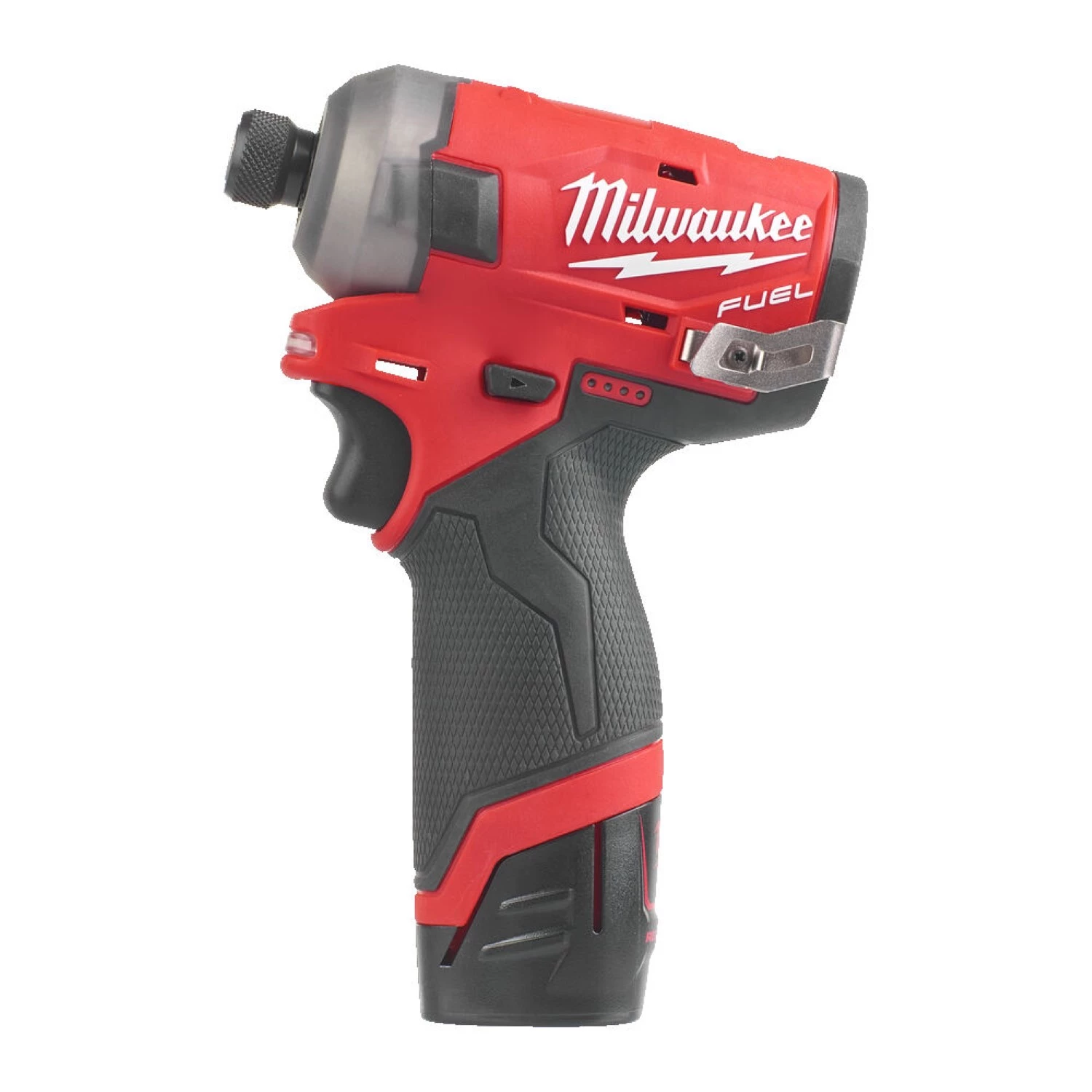 Milwaukee M12 FQID-202X - Set visseuse à choc Li-Ion 12V (2x batterie 2.0Ah) dans HD Box - 50Nm - moteur brushless-image